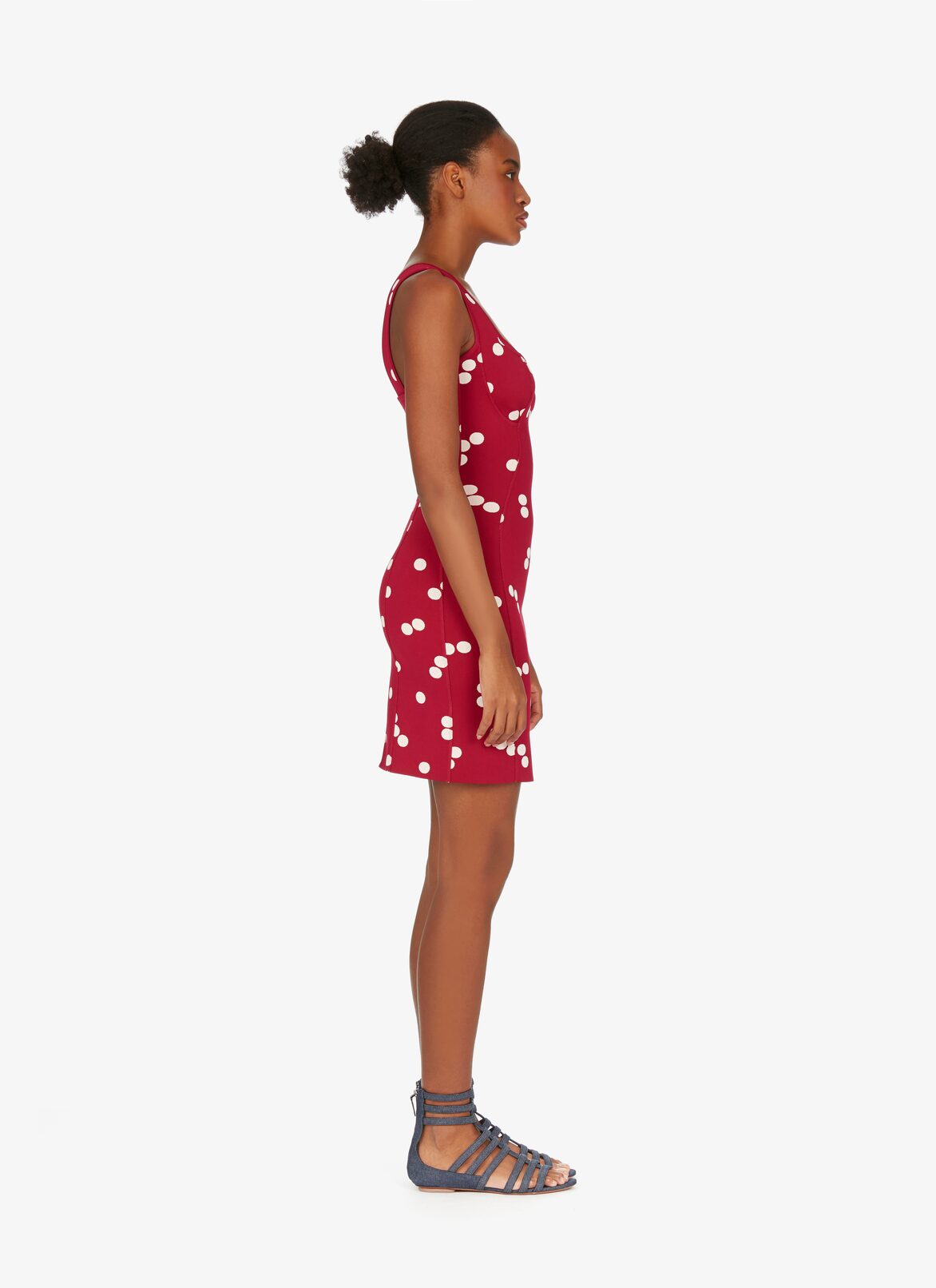 Alaïa Edition 1991 Straight Polka-Dot Dress  ALAÏA RED/WHITE ALAÏA EDITION 1991 STRAIGHT POLKA-DOT DRESS